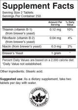 Drojdie de bere 500 mg 500 tablete