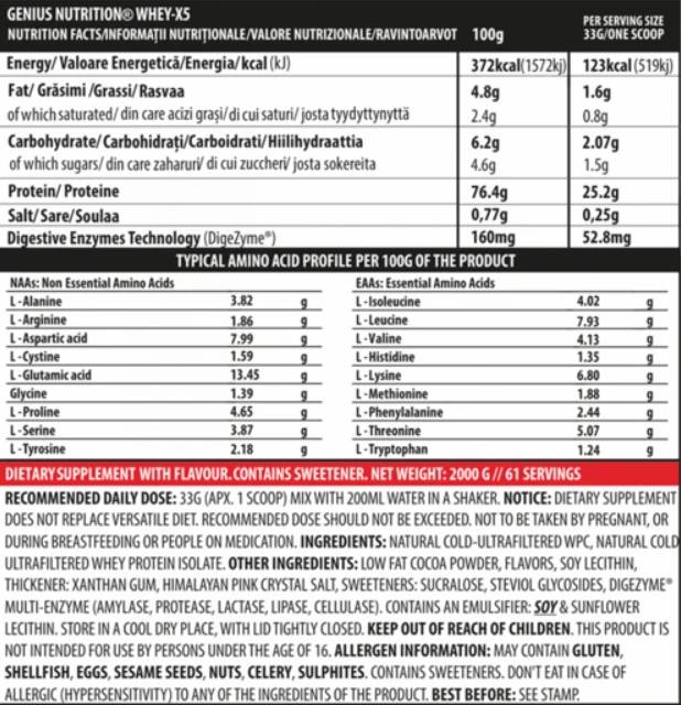 Whey-X5 - 2000 de grame