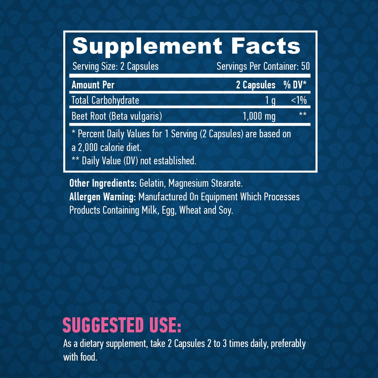 Rădăcină de sfeclă /Beta Vulgaris/ 500 mg / 100 Caps