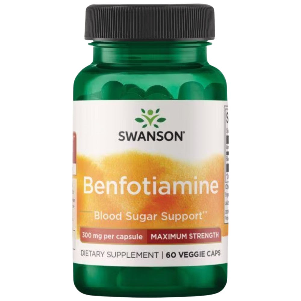 Benfotiamină 300 mg - Putere maximă - 60 capsule