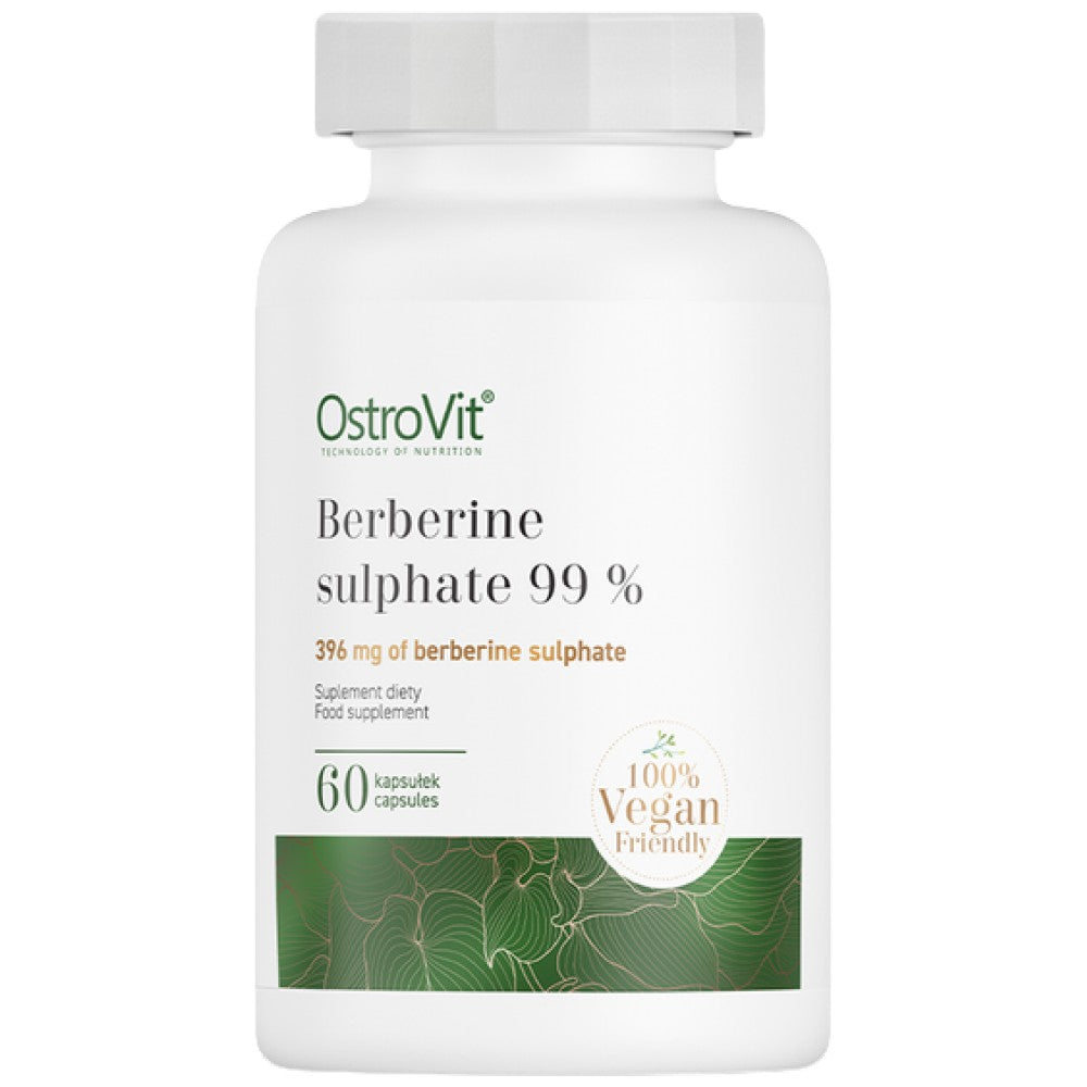 Sulfat de berberină 396 mg | Extract de rădăcină Berberis 99% 60 capsule