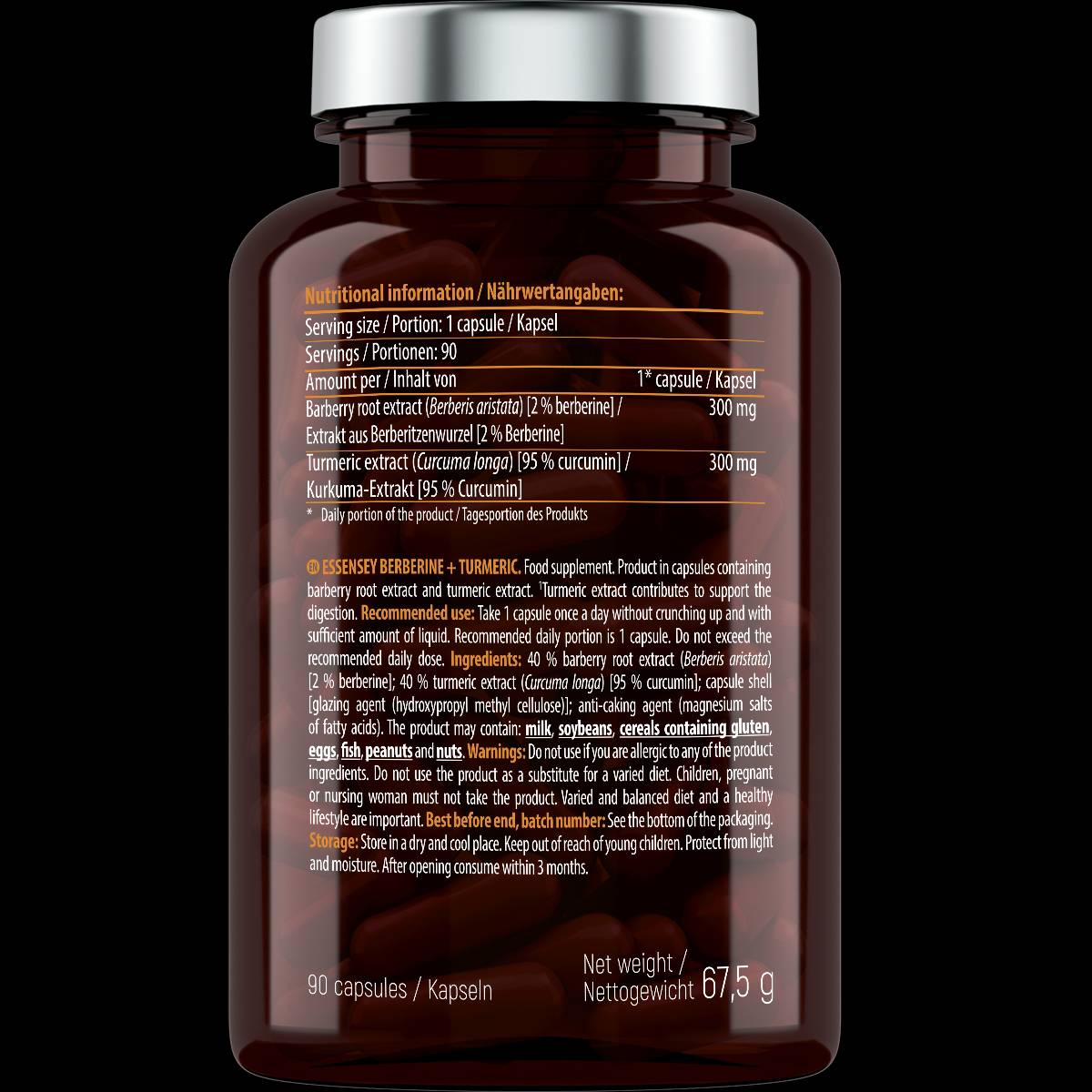 Berberina + Turmeric - 90 capsule