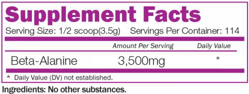 Beta-Alanina 3500 mg - 400 grame