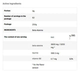 Beta-Alanine Endurance MAX - 500 de grame