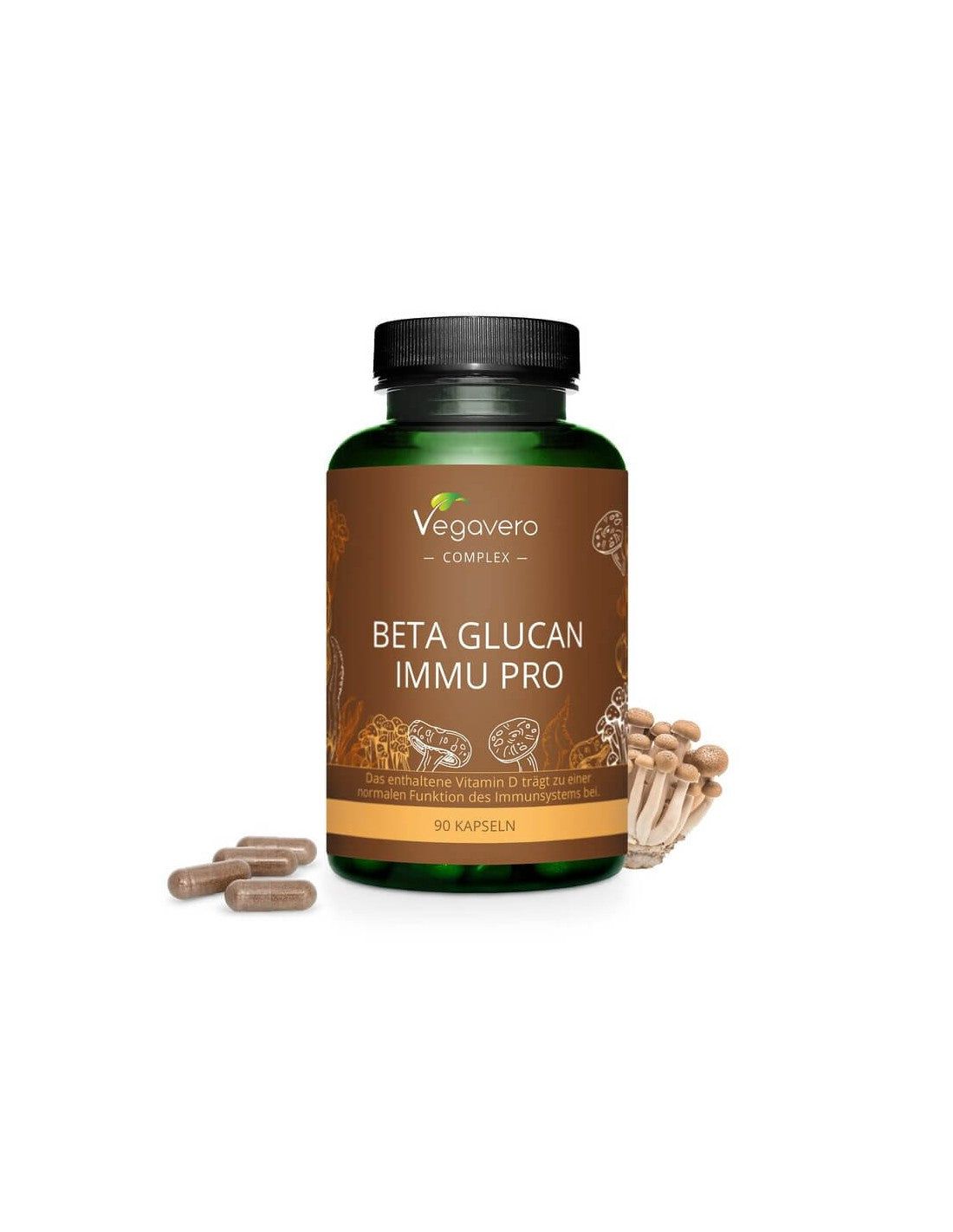 Beta Glucan Immu Pro, 90 capsule, 100% Vegan Vegavero