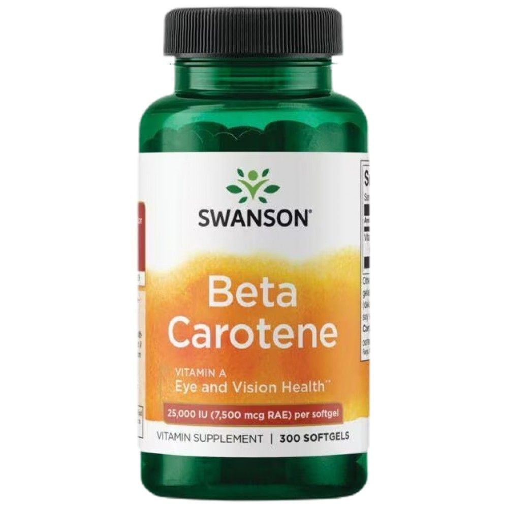 Beta-Caroten 25.000 UI - 300 capsule de gel