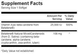 Ultra Betatene Mix Carotenoids 60 capsule de gel