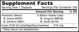 Bifidus Balance + FOS 100 capsule
