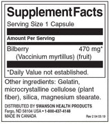 Fructe de afine 470 mg - 100 capsule