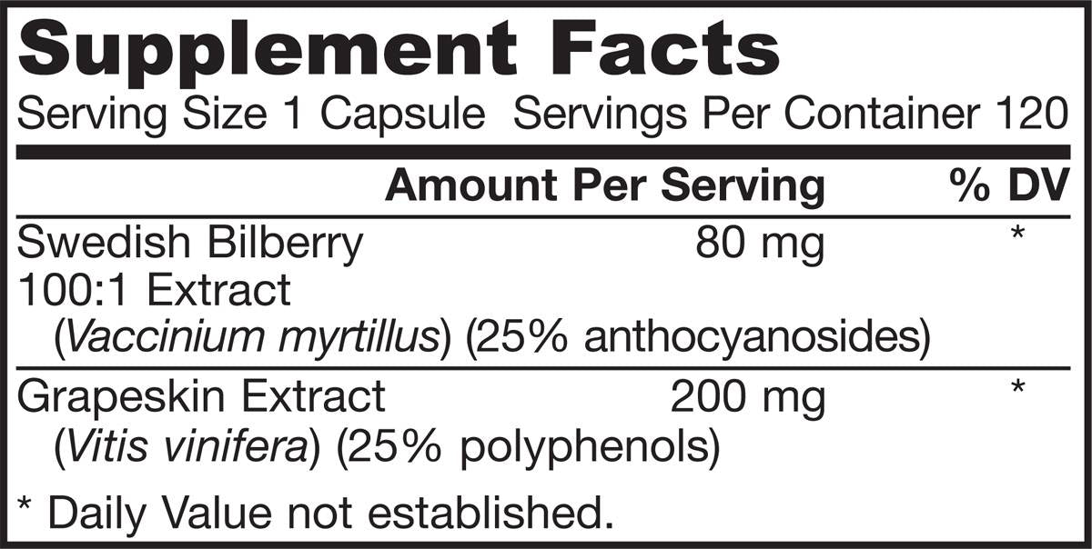 Polifenoli Afine + Coji de Struguri 280 mg - 120 capsule