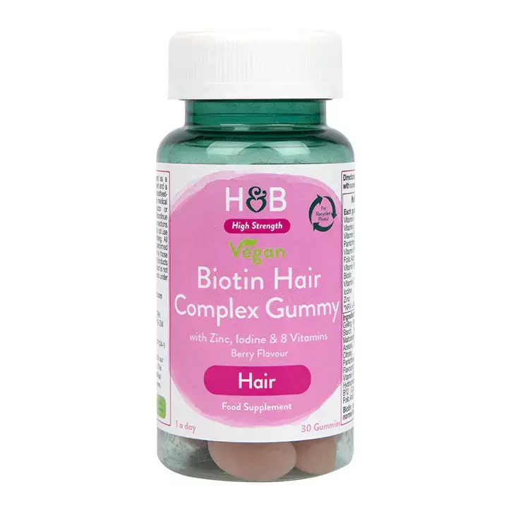 Biotin Hair Complex 30 jeleu vegan HOLLAND &amp; BARRETT