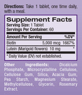 Biotin Plus Luteină / 60 Tablete.
