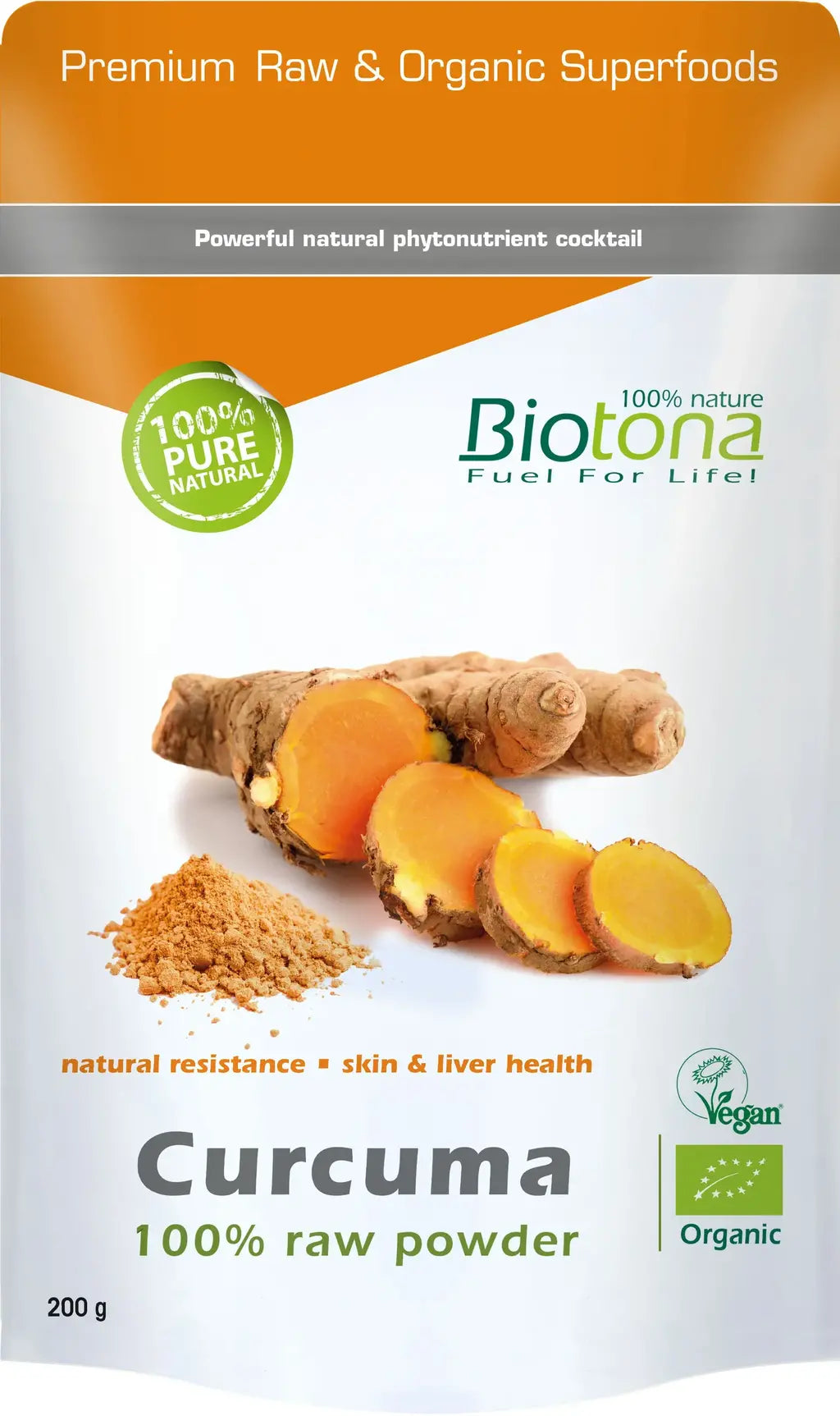 Pudră de turmeric organic Biotona 200 g
