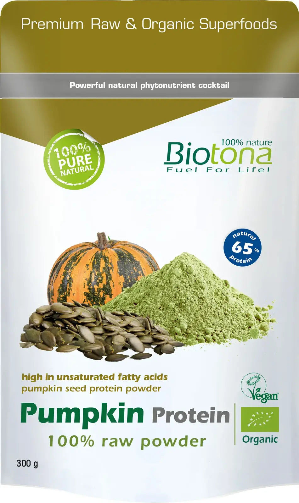 Biotona pudră de proteine ​​organice de dovleac 300 g