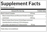 Cohosh negru (standardizat) 550 mg - 120 capsule
