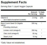 Ulei din semințe de chimion negru 500 mg - 60 capsule de gel