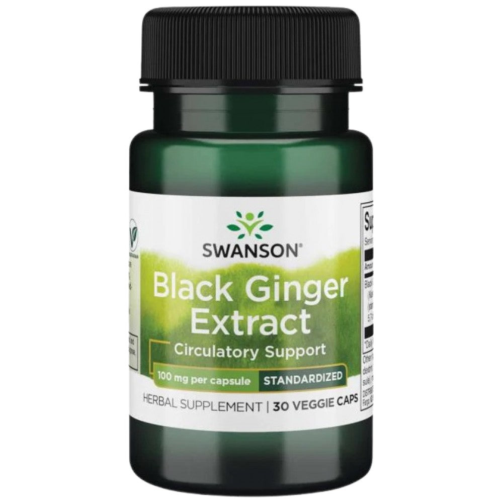 Extract de ghimbir negru 100 mg 30 capsule