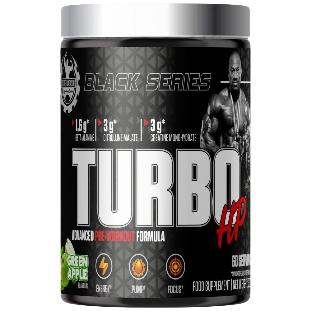 Seria Neagră | Formula avansată de pre-antrenament Turbo HP - 300 de grame