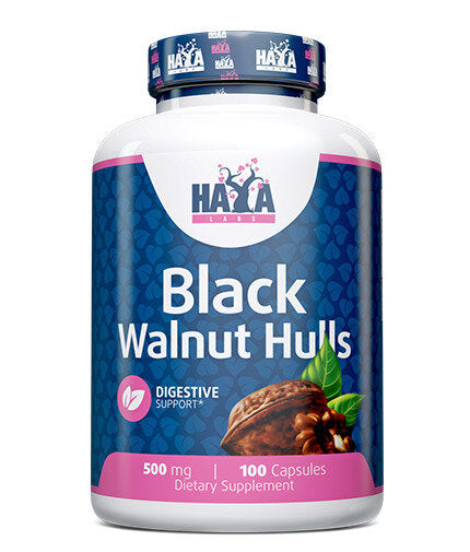 Coji de nucă neagră 500 mg. / 100 de capsule.