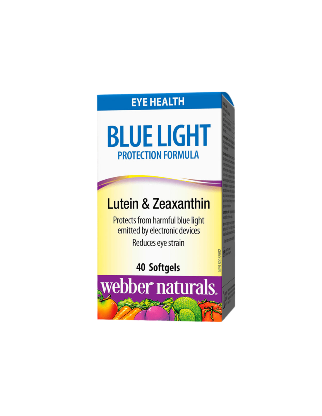 Formula cu luteina si zeaxantina pentru o vedere puternica - Protectie la lumina albastra - Protectie dispozitiv digital, 40 capsule moale