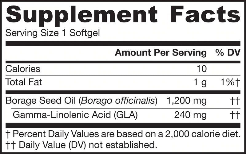 Borraj (GLA) 1200 mg - 120 capsule de gel