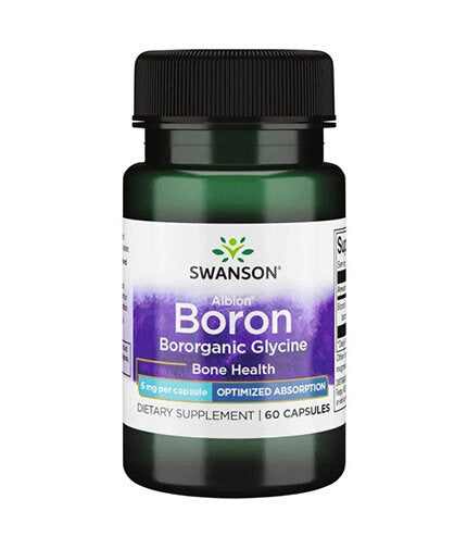 Bor din Albion Boroganic Glicina 6 mg - 60 capsule