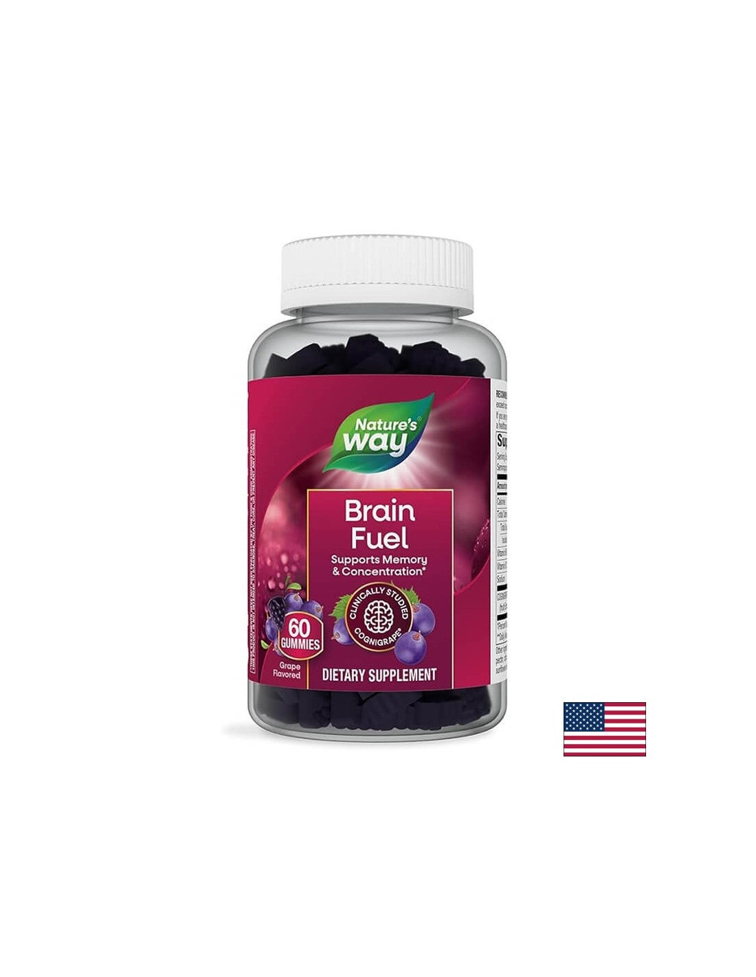 Formula pentru memorie si concentrare - Brain Fuel, 60 de tablete de jeleu