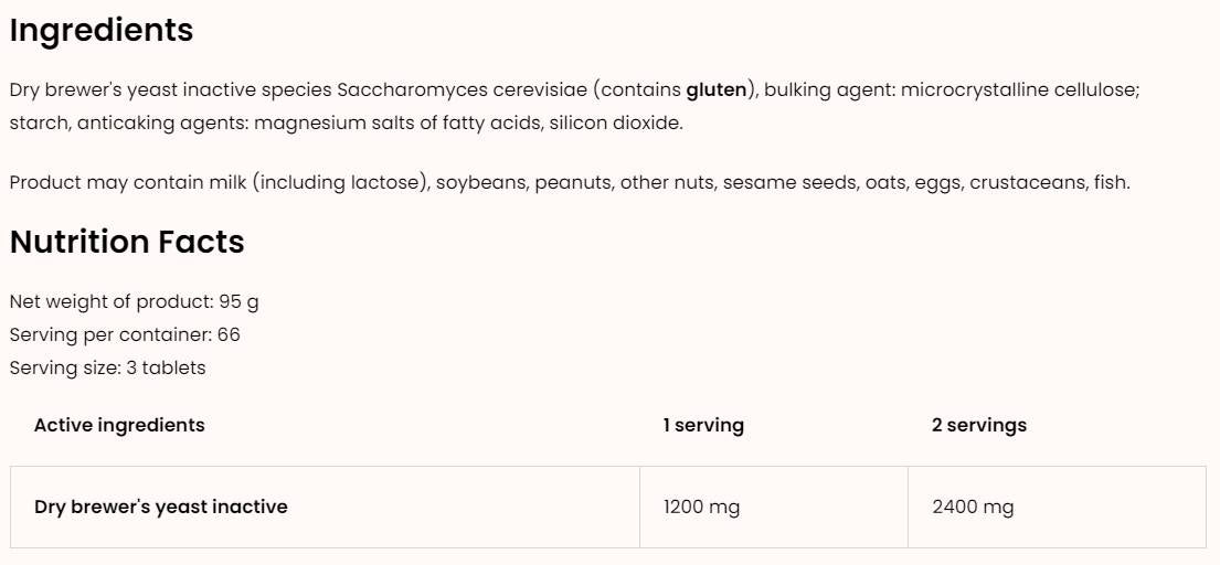 Drojdie de bere 400 mg 200 tablete