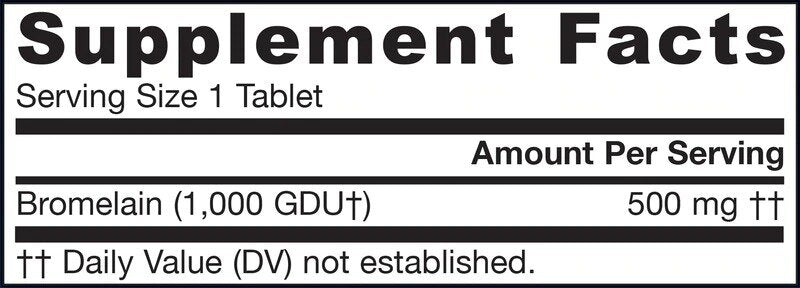 Bromelina 1000 gdu - 60 Tablete