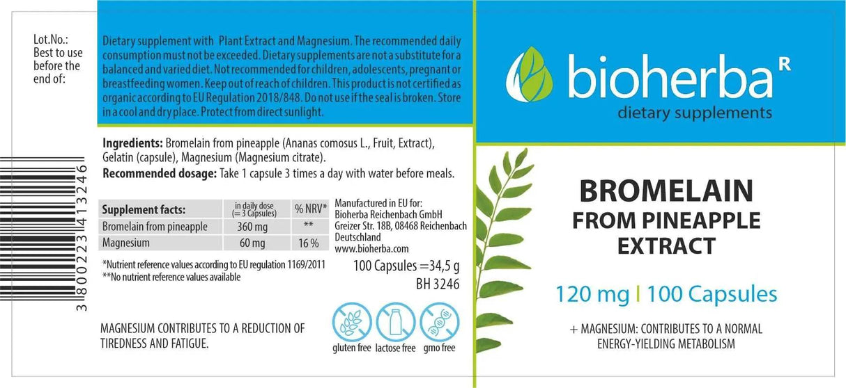 Bromelaina 200 mg - 100 capsule