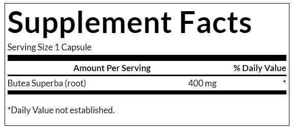 Full Spectrum Butea Superba Root 400 mg - 60 capsule