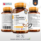 Vitamina C 1000 mg cu bioflavonoide si macese 180 tablete Nutravita