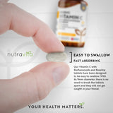 Vitamina C 1000 mg cu bioflavonoide si macese 180 tablete Nutravita