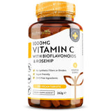 Vitamina C 1000 mg cu bioflavonoide si macese 180 tablete Nutravita