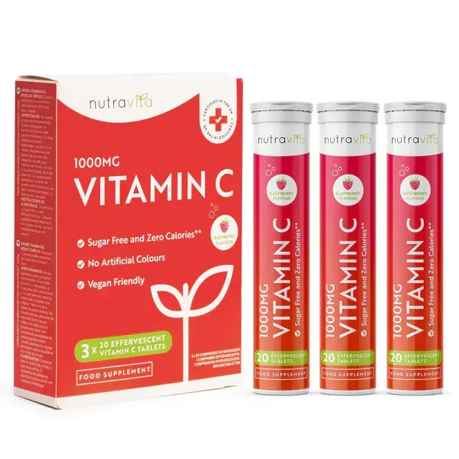Vitamina C 1000 mg 60 comprimate solubile (3x20) Nutravita