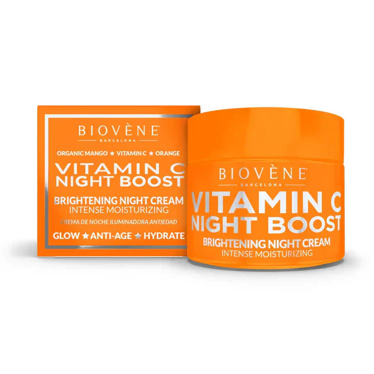 Cremă booster de noapte cu vitamina C cu efect anti-îmbătrânire pentru reînnoire 50 ml