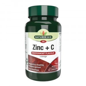 Zinc + Vitamina C (Zinc + Vitamina C) 30 pastile NaturesAid