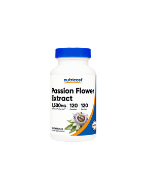 Stress and tension - Passiflora (Passion Flower Extract), 375 mg x 120 capsules Nutricost - Nutra Best Europe