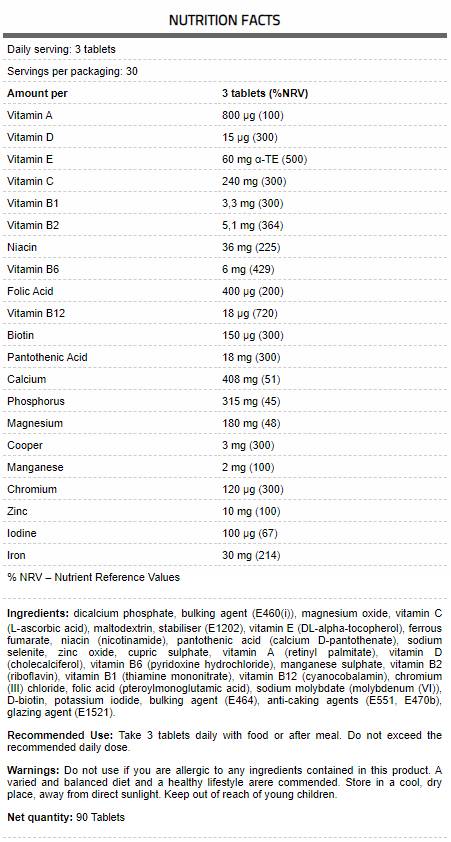 CORE Vita / Formula Multivitamine Premium - 90 Tablete