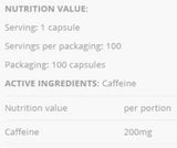 Coffeine 200 Power - 100 capsule
