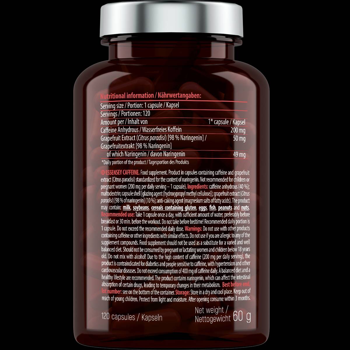 Cofeina 200 mg - 120 capsule