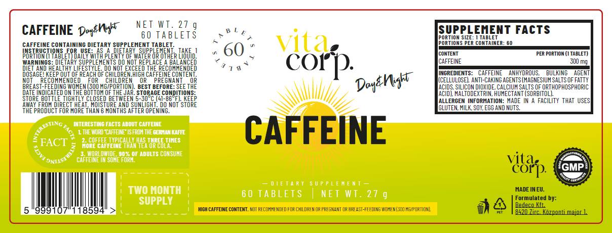 Cofeina Ziua 300 mg - 60 tablete
