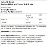 Calciu 600 mg + Vitamina D - 60 Tablete