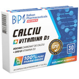 Calciu 800 mg + Vitamina D3 200 UI 30 capsule
