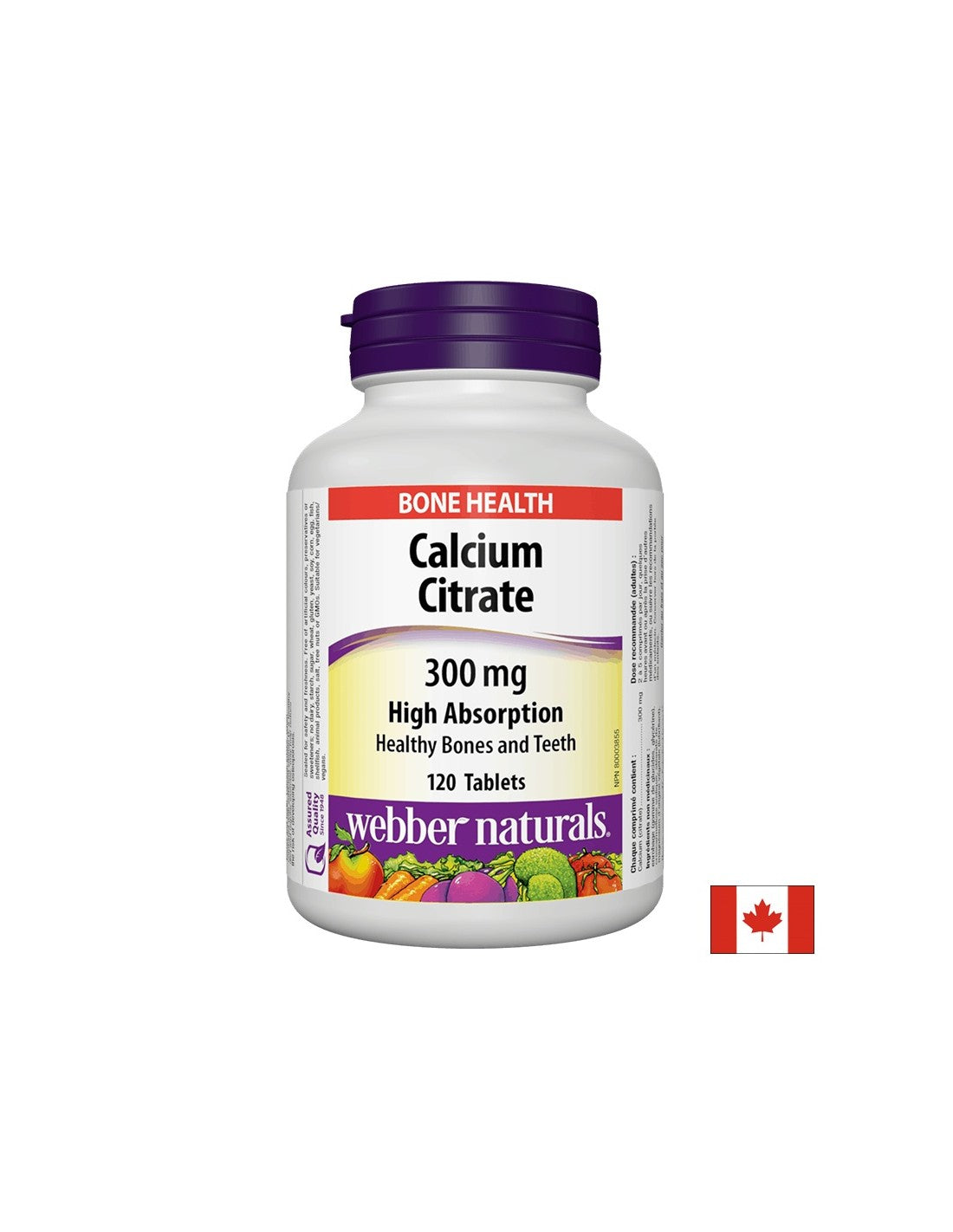 Citrat de calciu, 300 mg, 120 comprimate