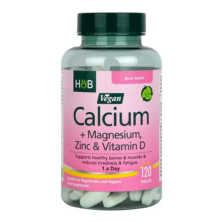 Calciu, magneziu, zinc și vitamina D 120 tablete vegane