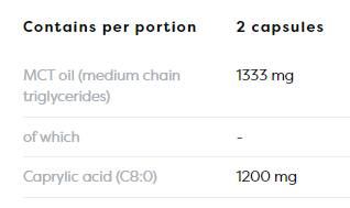 Acid caprilic 1200 mg - 60 capsule de gel