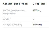Acid caprilic 1200 mg - 60 capsule de gel