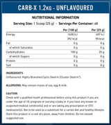 Carb-X | 100% carbohidrați ciclici de dextrină - 1200 de grame