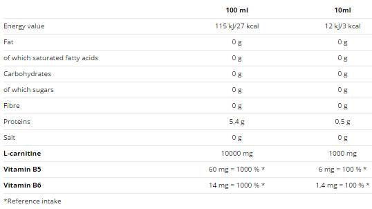 Carnitină 100.000 - 1000 ml